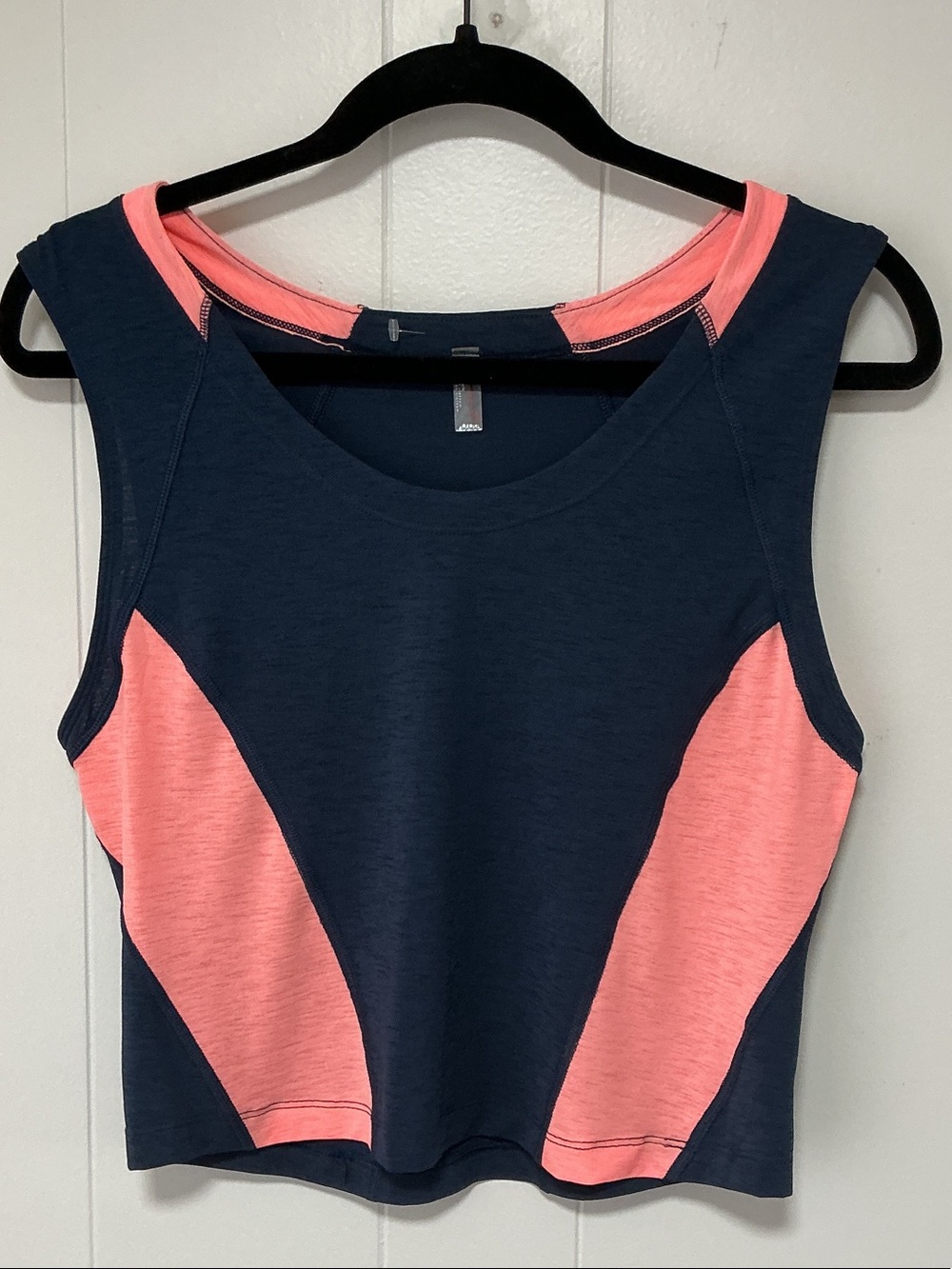 Free people movement, Women's Navy and Coral Colorblock Athletic Tank Top NWOT